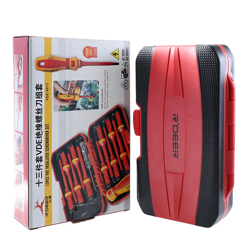 Insulated Screwdriver Set 1000v Phillips Slotted Screwdriver Screw Holder Multifunctional Electrician Hand Tool 
Insulated Screwdriver Set 1000v Phillips Slotted Screwdriver Screw Holder Multifunctional Electrician Hand Tool