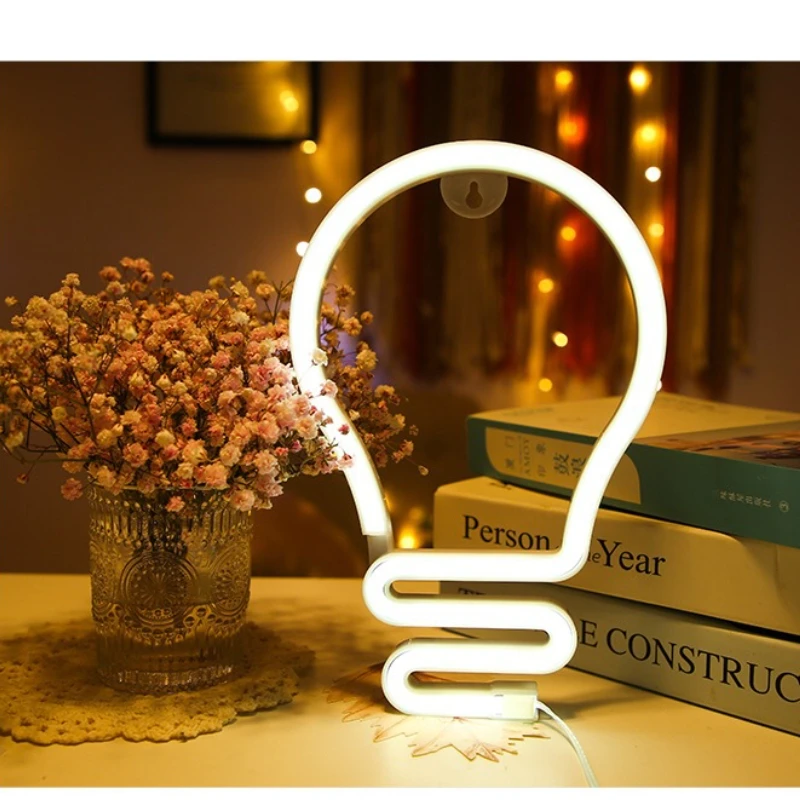 The New LED Bulb Neon night light Sign Home Wedding Party Decoration Hanging Neon Lamp Christmas Birthday Decor Night Lamp Gift
The New LED Bulb Neon night light Sign Home Wedding Party Decoration Hanging Neon Lamp Christmas Birthday Decor Night Lamp Gift