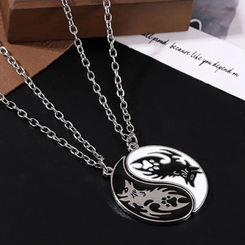 Hot Selling Yin And Yang Stitching Alloy Two Petals Pisces Couple Pendant Necklace Fashion Jewelry Accessories Birthday Gift
Hot Selling Yin And Yang Stitching Alloy Two Petals Pisces Couple Pendant Necklace Fashion Jewelry Accessories Birthday Gift