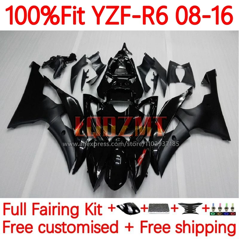 Glossy black Injection Fairing For YAMAHA YZF R6 600 CC R 6 YZF-R6 YZF600 YZFR6 08 2009 2010 2011 2012 13 14 15 16 Frame 27No.2
Glossy black Injection Fairing For YAMAHA YZF R6 600 CC R 6 YZF-R6 YZF600 YZFR6 08 2009 2010 2011 2012 13 14 15 16 Frame 27No.2