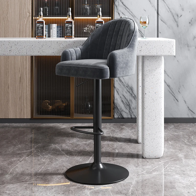 

Дизайнерские барные стулья для гостиной с шарнирным механизмом, современные роскошные барные стулья в скандинавском стиле, эргономичная мебель для кухни, высокий барный стул SR50BC