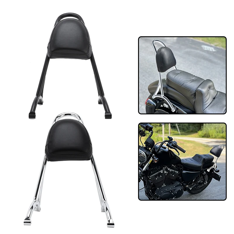 Black Chrome Motorcycle Passenger Backrest Sissy Bar For Harley Sportster XL883 1200 X48 2004-2023 Accessories 
Black Chrome Motorcycle Passenger Backrest Sissy Bar For Harley Sportster XL883 1200 X48 2004-2023 Accessories