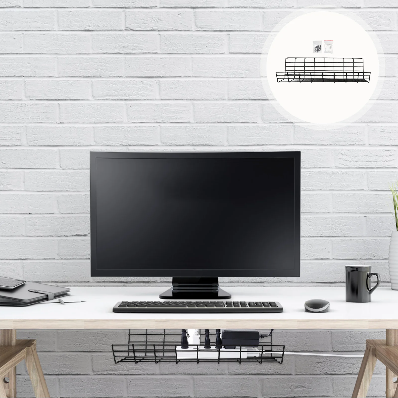 Standing Desk Cable Rack Power Strip Desk Tray Under Desk Clutter Rack Under Desk Cable Management Tray Cord Organizer Rack
Standing Desk Cable Rack Power Strip Desk Tray Under Desk Clutter Rack Under Desk Cable Management Tray Cord Organizer Rack