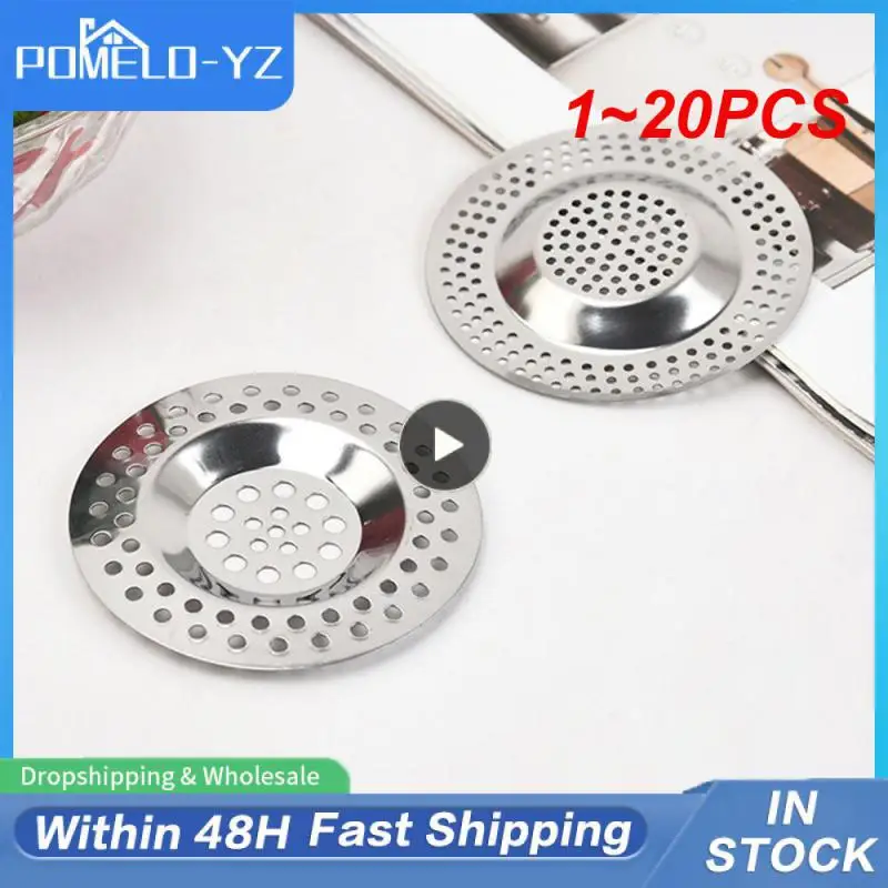 1~20PCS Stainless Steel Kitchen Sink Filter Mesh Sink Sewer Strainers Bathroom Floor Drains Catcher Waste Drain Hole Filter Trap 
1~20PCS Stainless Steel Kitchen Sink Filter Mesh Sink Sewer Strainers Bathroom Floor Drains Catcher Waste Drain Hole Filter Trap