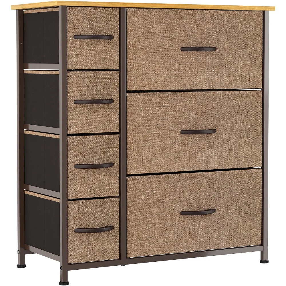 BOUSSAC Fabric Dresser with 7 Drawers - Furniture Storage Tower Unit for Bedroom, Hallway, Closet, Office Organization, End Tab
BOUSSAC Fabric Dresser with 7 Drawers - Furniture Storage Tower Unit for Bedroom, Hallway, Closet, Office Organization, End Tab