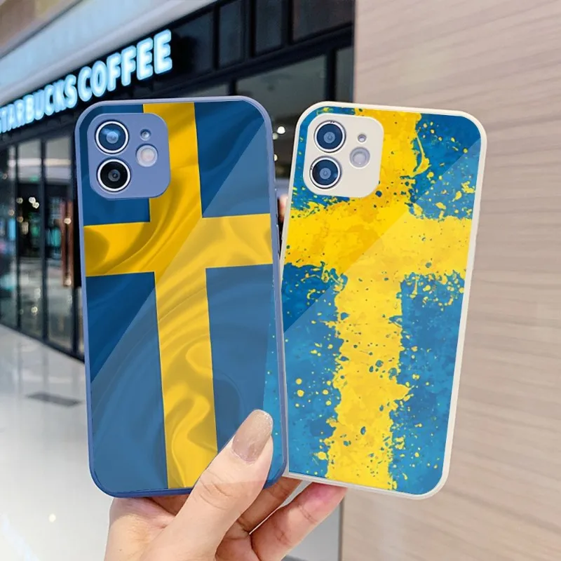 Чехол для телефона с шведским флагом для IPhone 14, 13, 12, 11 Pro Max, X, XR, XS, 8, 7 Plus, цветной чехол из жидкого стекла
Чехол для телефона с шведским флагом для IPhone 14, 13, 12, 11 Pro Max, X, XR, XS, 8, 7 Plus, цветной чехол из жидкого стекла