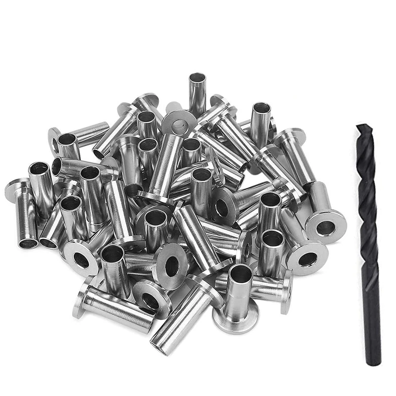 40 Pack T316 Stainless Steel Protector Sleeves For 1/8 inch Wire Rope Cable Railing DIY Balustrade with 1Pc Drill Bit
40 Pack T316 Stainless Steel Protector Sleeves For 1/8 inch Wire Rope Cable Railing DIY Balustrade with 1Pc Drill Bit