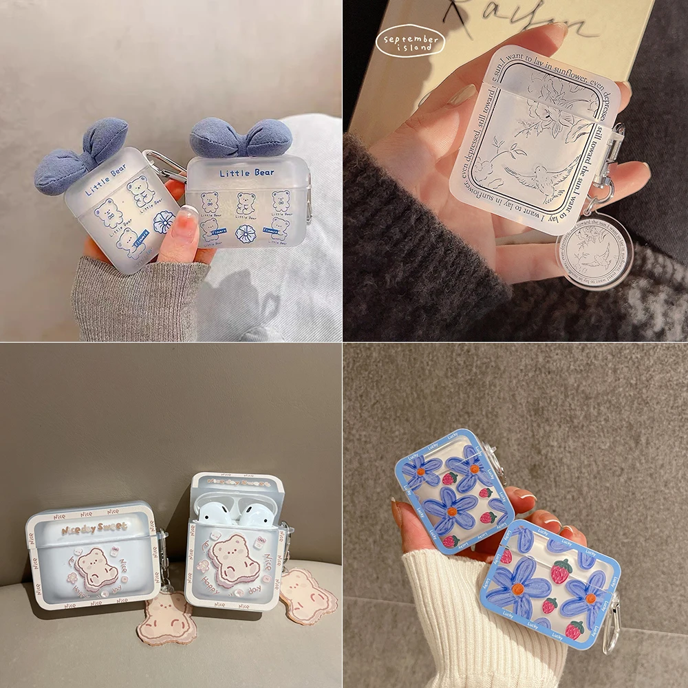 Cute Case for Apple AirPods 1 2 3 Pro 3rd Case for AirPods Pro 3 Case Ice Cream Rabbit Bear Flower Case with Keychain Lanyard
Cute Case for Apple AirPods 1 2 3 Pro 3rd Case for AirPods Pro 3 Case Ice Cream Rabbit Bear Flower Case with Keychain Lanyard