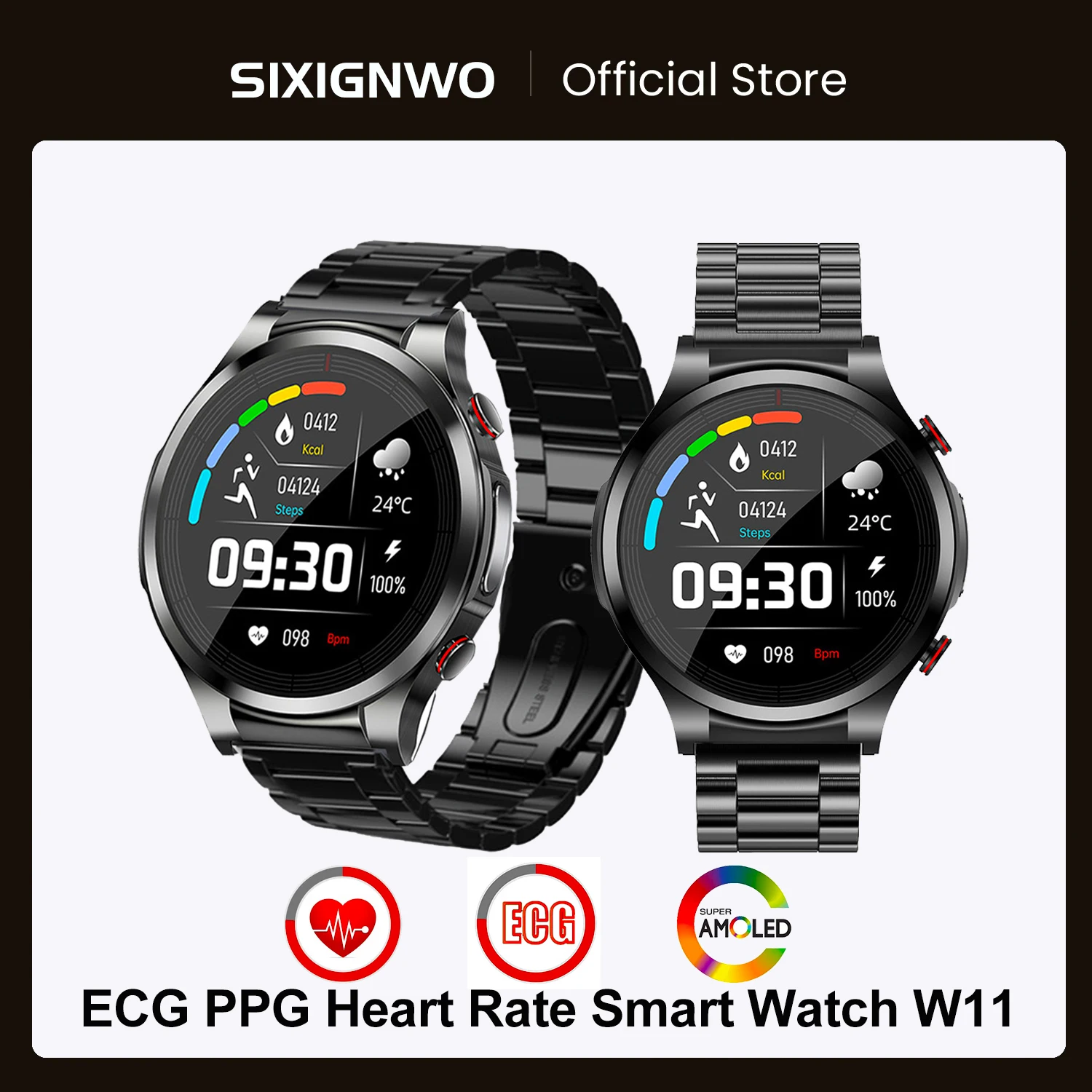 Smart Watch Fitness Tracker Non-invasive Blood Sugar ECG PPG Body Temperature Heart Rate Health Monitoring Men Women Smartwatch
Smart Watch Fitness Tracker Non-invasive Blood Sugar ECG PPG Body Temperature Heart Rate Health Monitoring Men Women Smartwatch