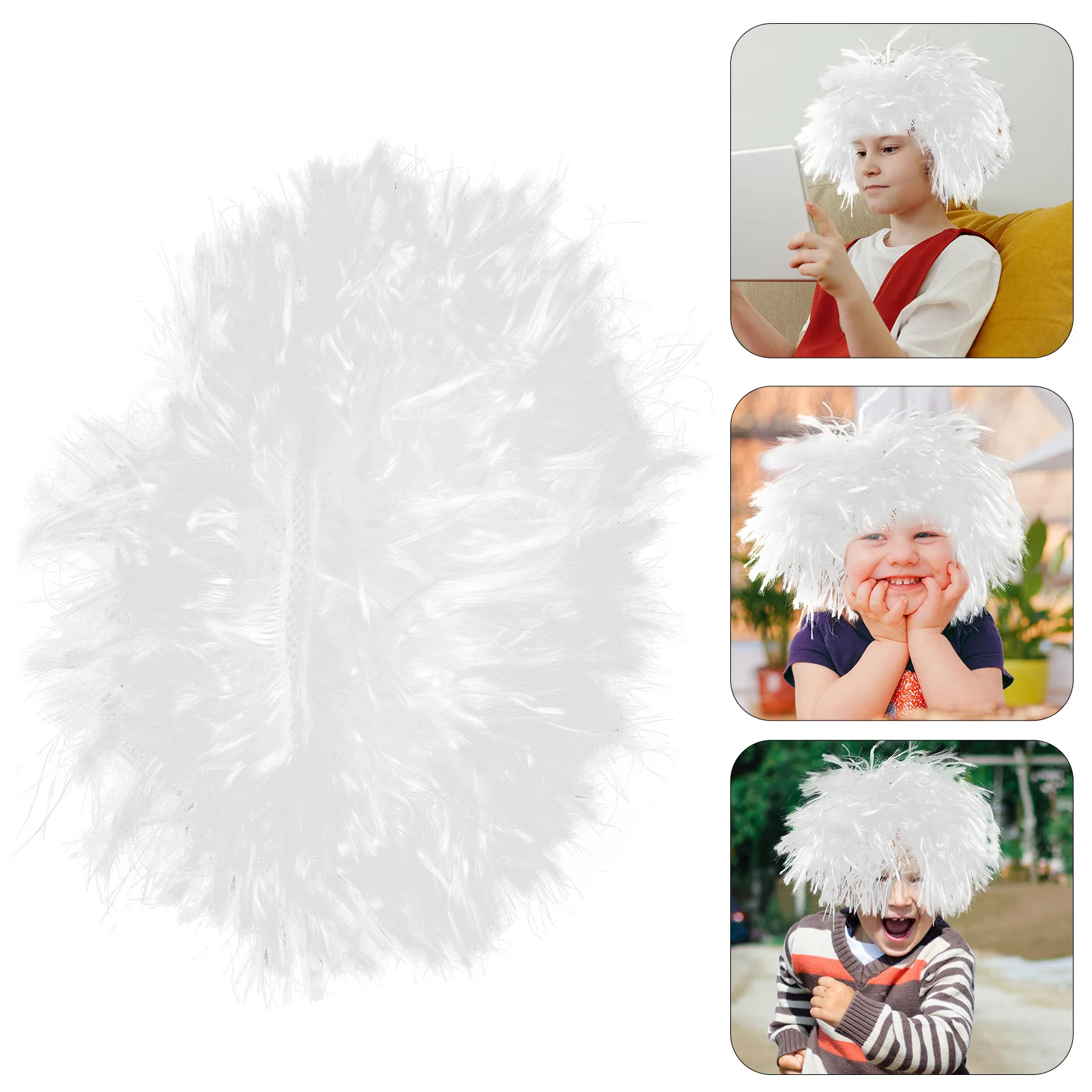 Scientist Cosplay Fluffy Grandpa Costume Apparel Accessory for Kids 
Scientist Cosplay Fluffy Grandpa Costume Apparel Accessory for Kids