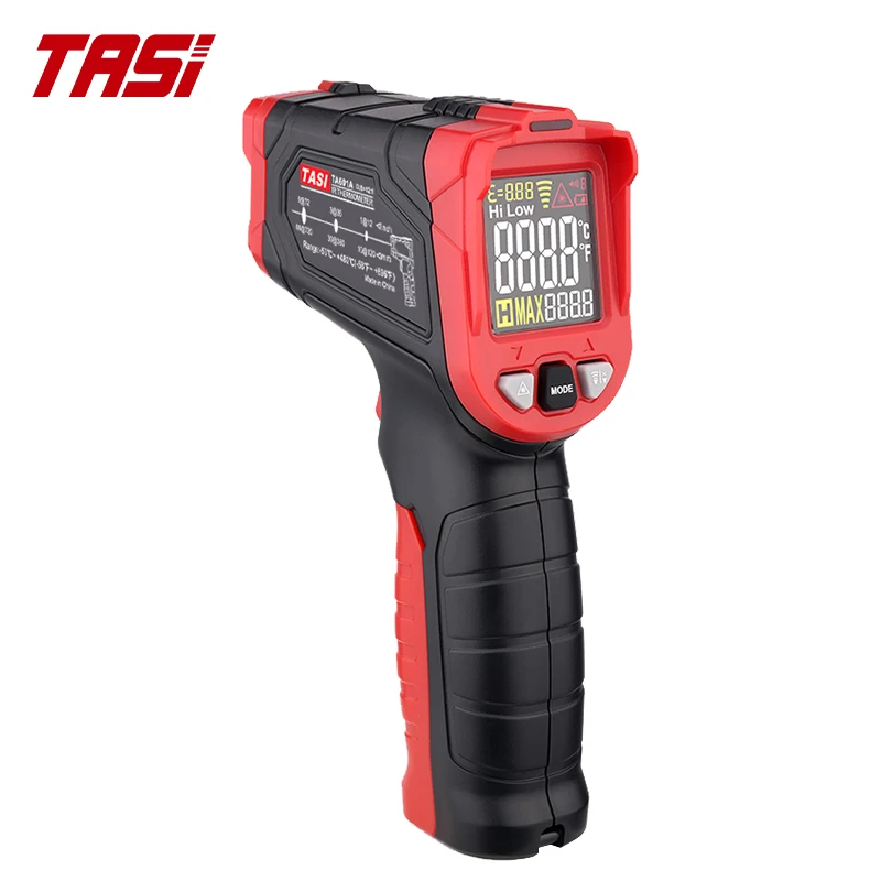 

Термометры TASI TA601A, инфракрасный промышленный бесконтактный Лазерный Пистолет, цифровой инфракрасный термометр для промышленности