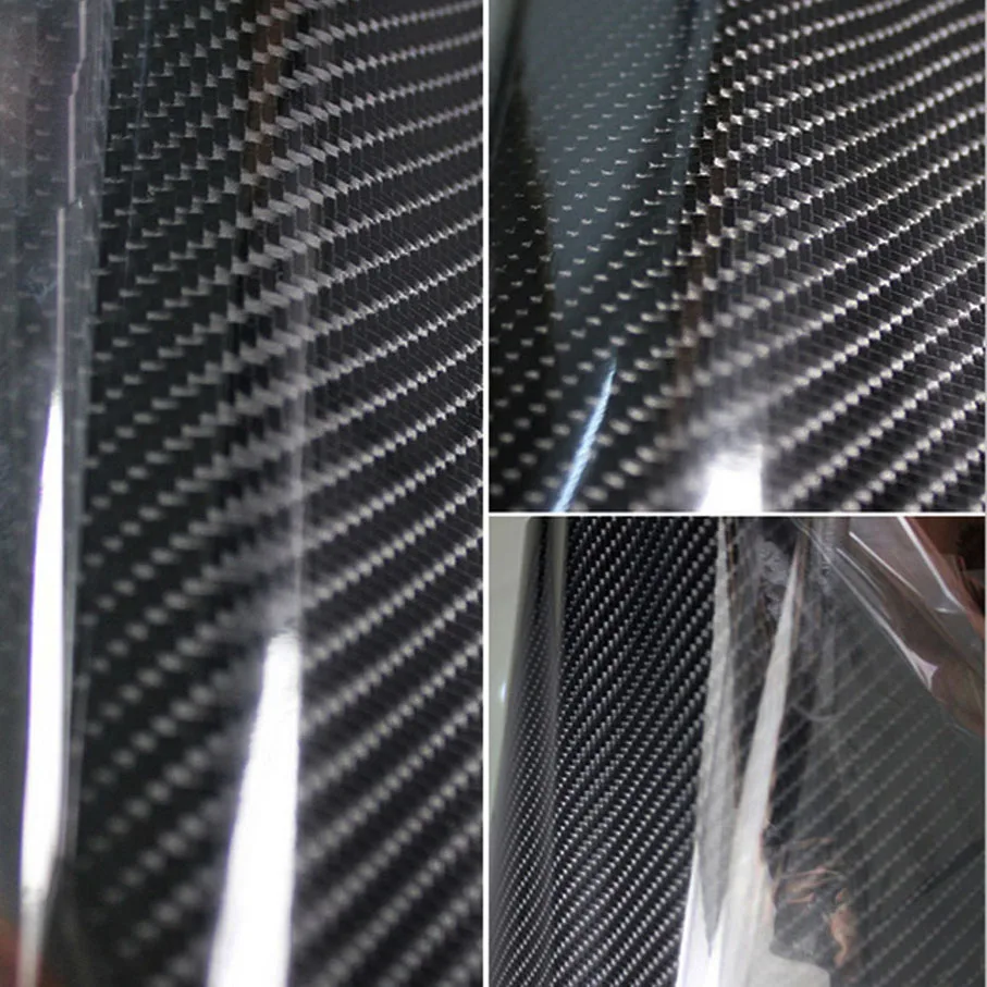 

Super quality Ultra Gloss 5D Carbon Fiber Vinyl Wrap 4D Texture Super Glossy 5D Carbon Film With Size 50cm*200cm/300cm/500cm