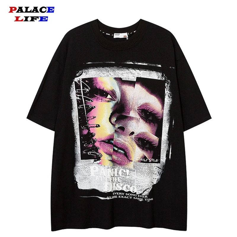 Hip Hop Streetwear T-Shirt Men Face Letter Printed 2022 Women Summer Short Sleeve Tshirt Harajuku Cotton Casual Tops Tees
Hip Hop Streetwear T-Shirt Men Face Letter Printed 2022 Women Summer Short Sleeve Tshirt Harajuku Cotton Casual Tops Tees