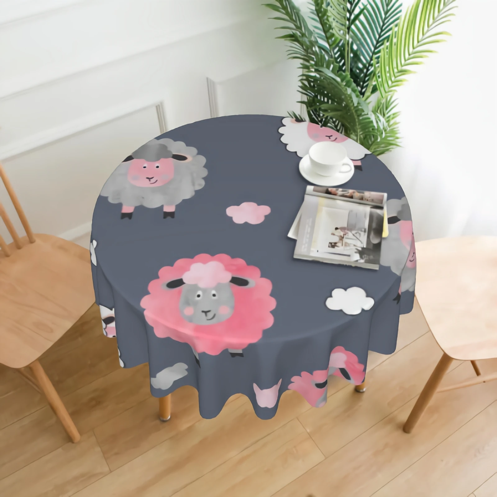 Watercolor Cute Sheep Pattern Tablecloth Washable Cartoon Sheep Lamb Round Tablecloths Circular Table Cover Cloths for Holiday
Watercolor Cute Sheep Pattern Tablecloth Washable Cartoon Sheep Lamb Round Tablecloths Circular Table Cover Cloths for Holiday
