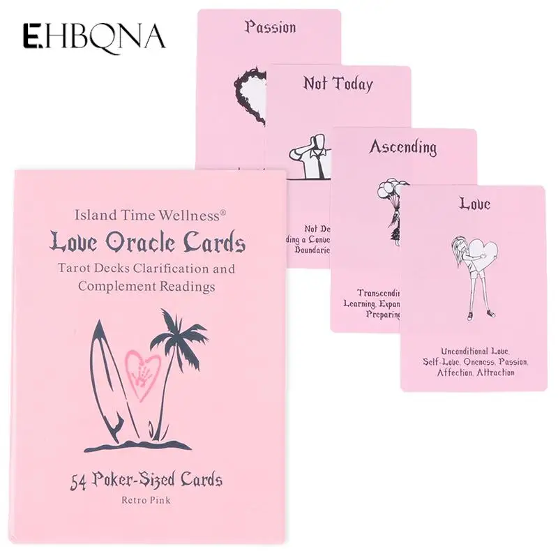 Pink/White Island Time Love Oracle Cards Tarot Card Divination Board Game Cards Children's Mind Games Party Deck
Pink/White Island Time Love Oracle Cards Tarot Card Divination Board Game Cards Children's Mind Games Party Deck