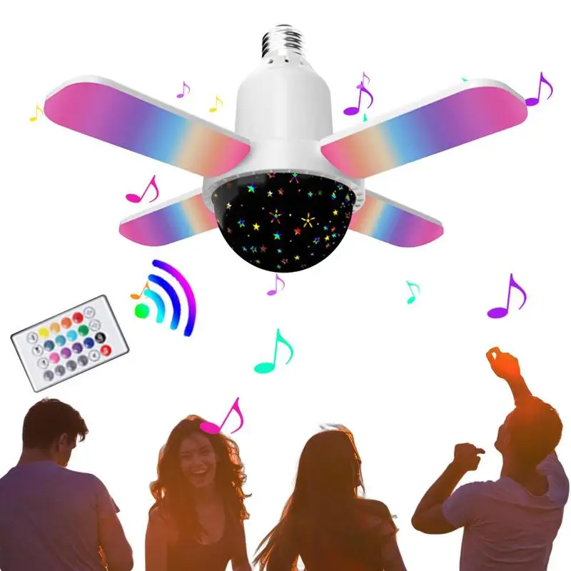 Led Music Bulb Smart Bulb Color Changing Four-leaf Design Wireless Night Light Bulb With Colorful And White Modes For Patio
Led Music Bulb Smart Bulb Color Changing Four-leaf Design Wireless Night Light Bulb With Colorful And White Modes For Patio