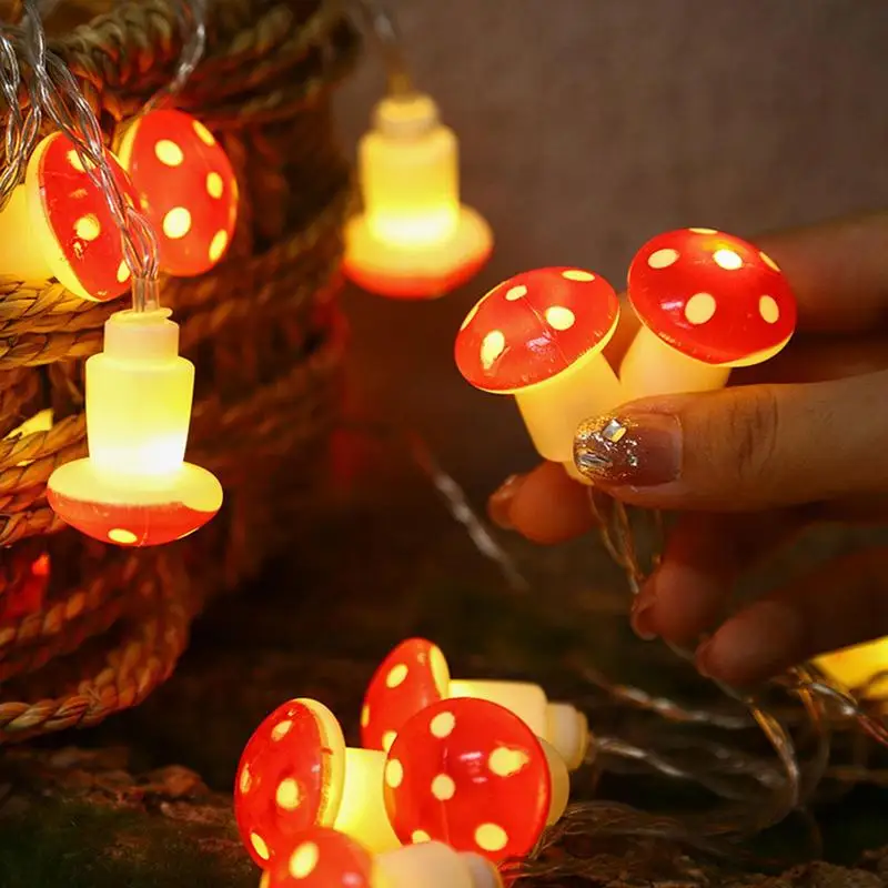 String Lights USB/Battery Powered Warm Mushroom Fairy Lights For Holiday Christmas Party Decoration
String Lights USB/Battery Powered Warm Mushroom Fairy Lights For Holiday Christmas Party Decoration
