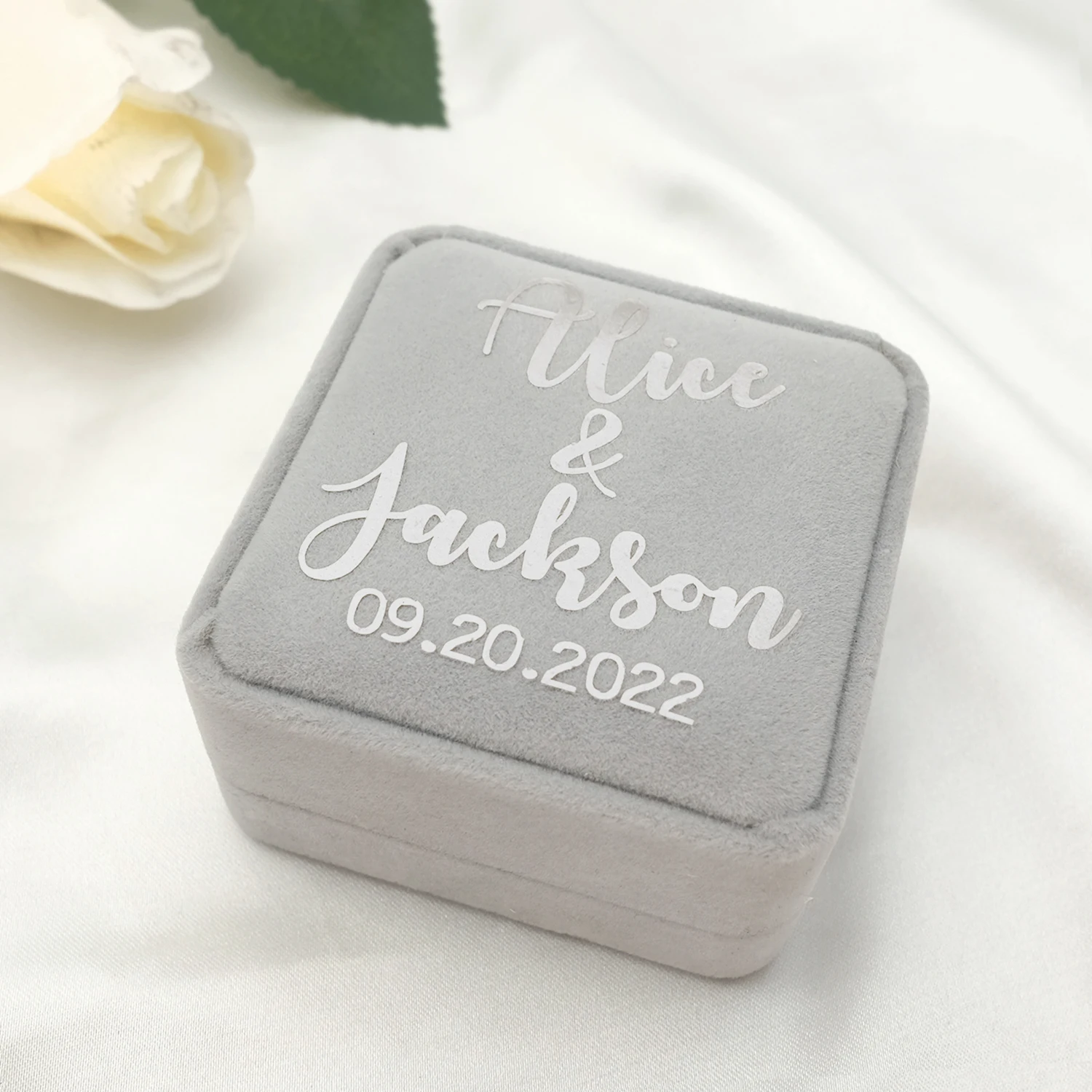 Custom Wedding Ring Box Weddng Ring Box Personalized Velvet Ring Holder Jewelry Box Engagement Ring Box Proposal Box
Custom Wedding Ring Box Weddng Ring Box Personalized Velvet Ring Holder Jewelry Box Engagement Ring Box Proposal Box