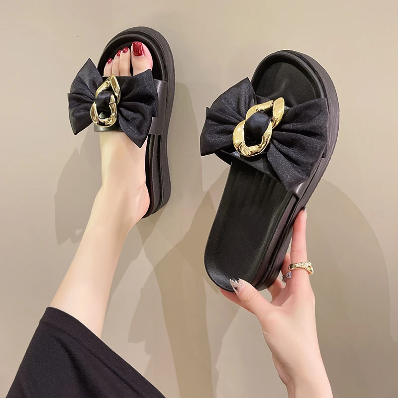 Shoes Butterfly-Knot Woman's Slippers Med Slides Fashion Platform 2022 Flat Luxury Rubber PU Butterfly-knot Slippers Casual Shoe
Shoes Butterfly-Knot Woman's Slippers Med Slides Fashion Platform 2022 Flat Luxury Rubber PU Butterfly-knot Slippers Casual Shoe