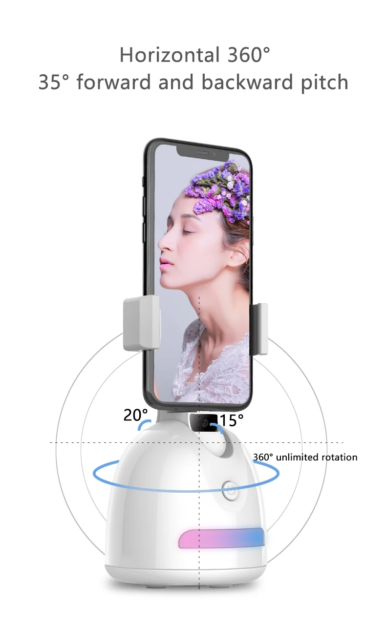 Dual Axis PTZ Support Face Follow-up Live Broadcast Special 360 Automatic Mobile Phone Video Tracking Floor Type Follow Stand
Dual Axis PTZ Support Face Follow-up Live Broadcast Special 360 Automatic Mobile Phone Video Tracking Floor Type Follow Stand