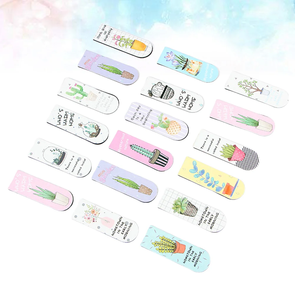 30PCS Magnetic Portable Stationery Accessories Cartoon Plant Bookmarks Creative Succulent Plants Page Marker for Child
30PCS Magnetic Portable Stationery Accessories Cartoon Plant Bookmarks Creative Succulent Plants Page Marker for Child