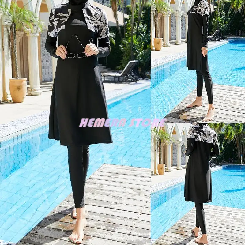2023 New 3PCS Burkinis Muslim Swimwear Islamic Printed Swimsuits Holiday Beach Women Girls Full Cover Modest Islamic Sets
2023 New 3PCS Burkinis Muslim Swimwear Islamic Printed Swimsuits Holiday Beach Women Girls Full Cover Modest Islamic Sets