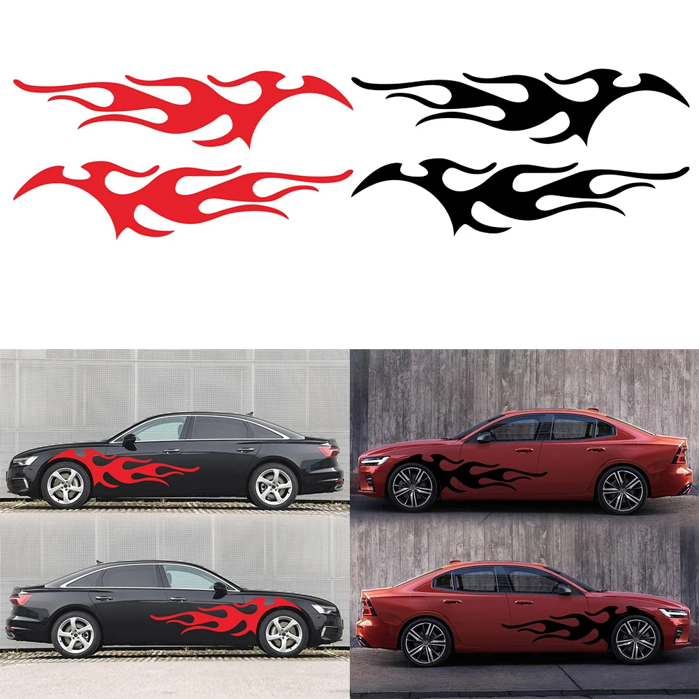 2Pcs DIY Flame Decal Set Large 150x35cm Auto Graphic Body Car Truck Vinyl Sticker Universal Car Auto Exterior Accessories
2Pcs DIY Flame Decal Set Large 150x35cm Auto Graphic Body Car Truck Vinyl Sticker Universal Car Auto Exterior Accessories