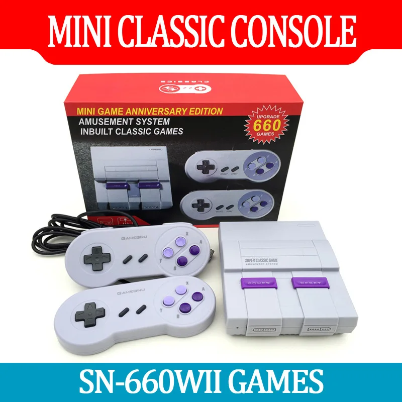 Портативная игровая консоль мини классическая игровая консоль Sn 660 игры ТВ игры Av выход Поддержка двух контроллеров
Портативная игровая консоль мини классическая игровая консоль Sn 660 игры ТВ игры Av выход Поддержка двух контроллеров