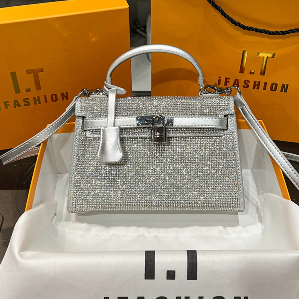 Women's 2023 New Rhinestones Handbags for Women Diamonds Shoulder Purse Ladies Female Crossbody shining Party Clutch Hot Sale
Women's 2023 New Rhinestones Handbags for Women Diamonds Shoulder Purse Ladies Female Crossbody shining Party Clutch Hot Sale