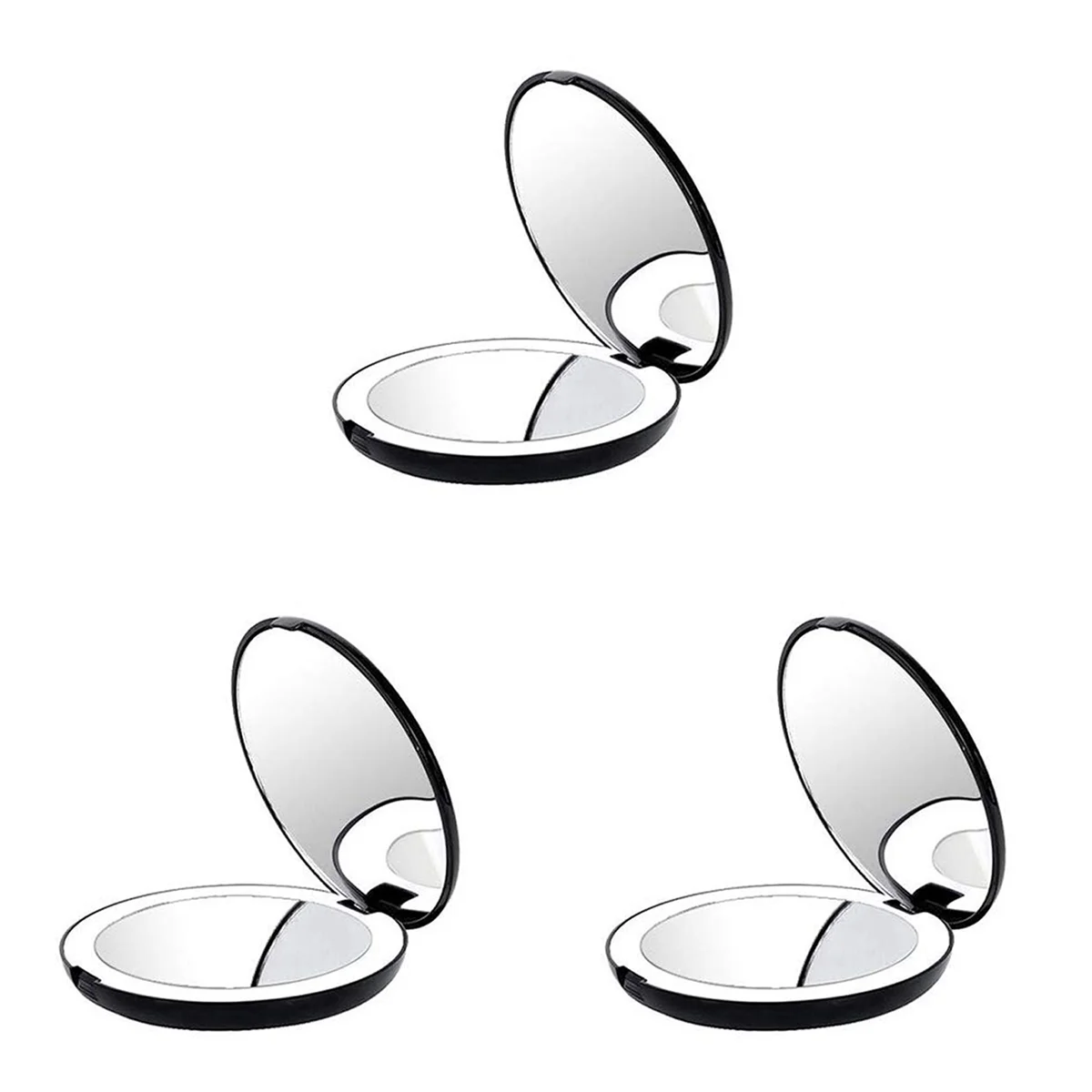 3X Portable Folding Mirror with LED Light , 10X Magnifying Glass, 12 Lamp Bead Mini Mirror Black
3X Portable Folding Mirror with LED Light , 10X Magnifying Glass, 12 Lamp Bead Mini Mirror Black