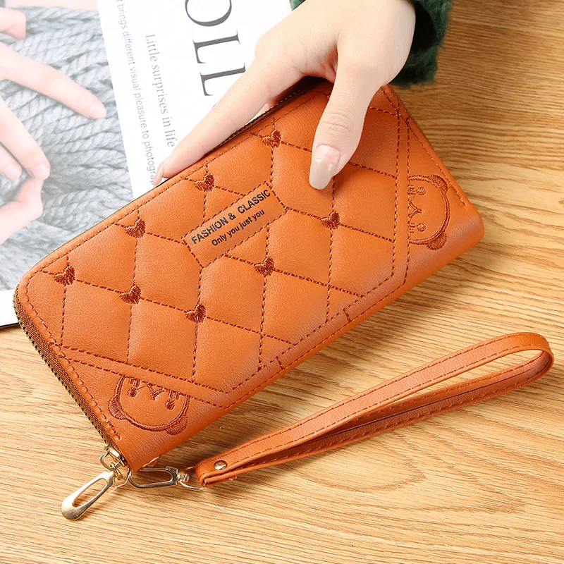 New Women's Wallet Plaid Card Holder Fashion PU Leather Long Wallets Multi-card Position Clutch Buckle Zipper Student Wallet
New Women's Wallet Plaid Card Holder Fashion PU Leather Long Wallets Multi-card Position Clutch Buckle Zipper Student Wallet