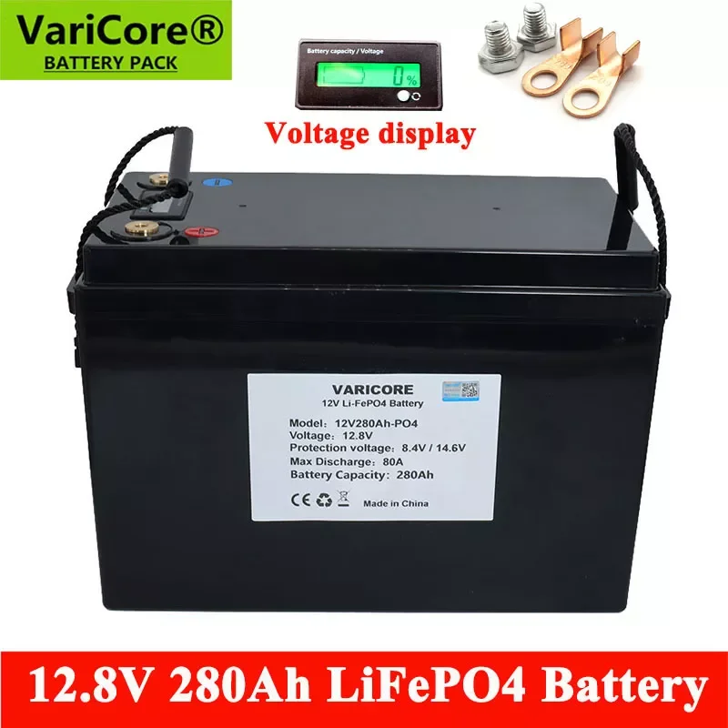2023New VariCore 12.8V 280Ah LiFePO4 battery 12V Lithium iron phospha For RV Campers Golf Cart Off-Road Off-grid Solar Wind batt
2023New VariCore 12.8V 280Ah LiFePO4 battery 12V Lithium iron phospha For RV Campers Golf Cart Off-Road Off-grid Solar Wind batt