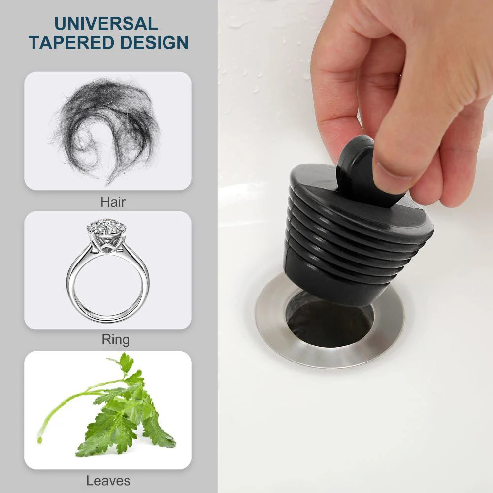 Bathroom Bath Stopper Rubber Bathtub Drains Plugs Shower Bath Sink Drains Replacement Universal Balck White
Bathroom Bath Stopper Rubber Bathtub Drains Plugs Shower Bath Sink Drains Replacement Universal Balck White
