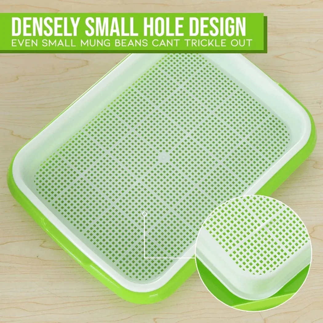 Home & Garden Microgreens Sprouting Tray 2 Laye Hydroponic Sprouting Tray Plastic Green 2nd Layer White Mesh For Sprouts Durable
Home & Garden Microgreens Sprouting Tray 2 Laye Hydroponic Sprouting Tray Plastic Green 2nd Layer White Mesh For Sprouts Durable