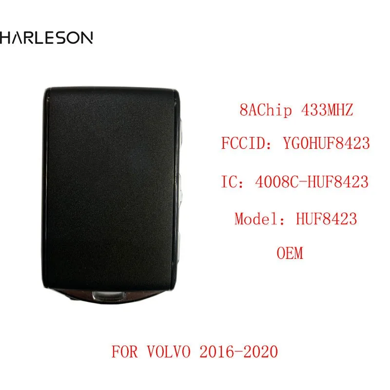 Original Car Keyless Smart Remote Key 433Mhz with 8A Chip for VOLVO S90 S60 S40 XC60 XC90 2016-2020 Year Full Keyless Remote Key
Original Car Keyless Smart Remote Key 433Mhz with 8A Chip for VOLVO S90 S60 S40 XC60 XC90 2016-2020 Year Full Keyless Remote Key