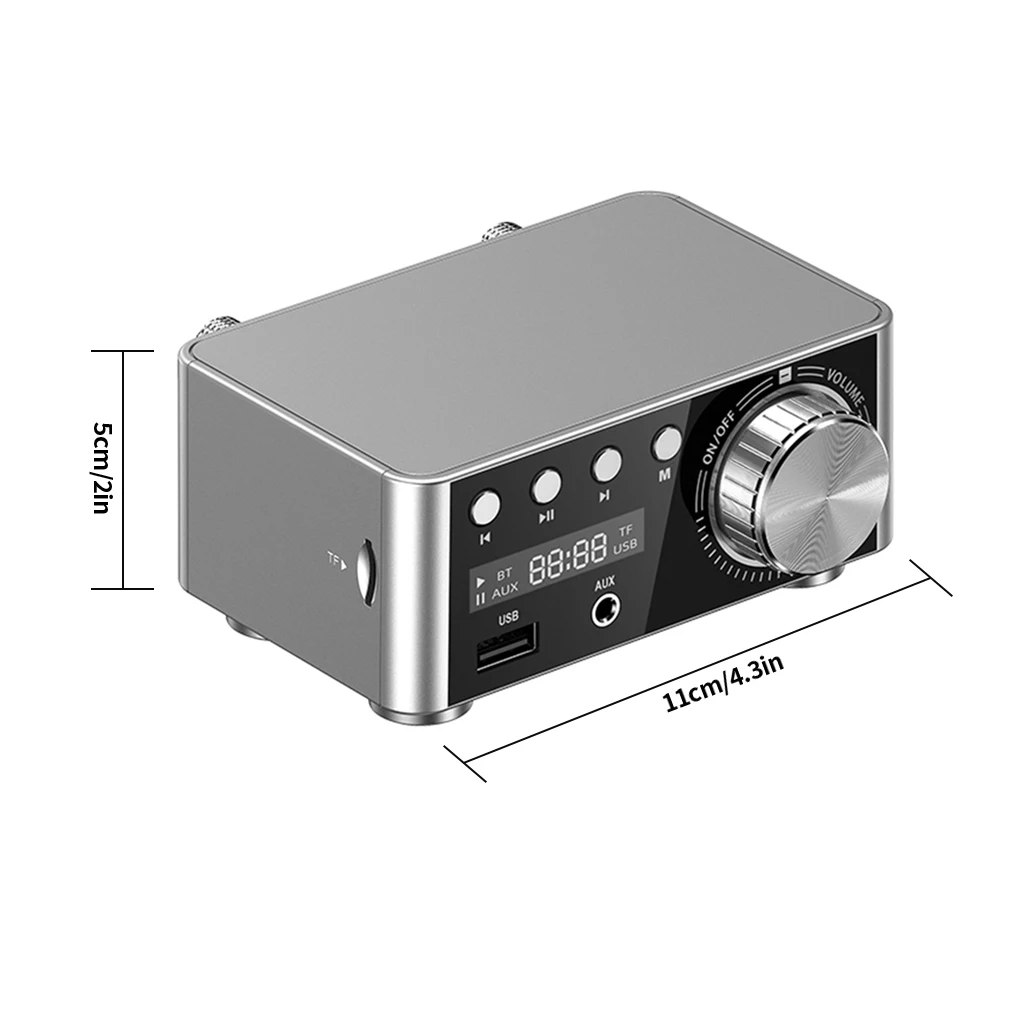 Hi-Fi Bluetooth 5.0 Плата усилителя мощности 50 Вт * 2 TPA3116 приемник стерео домашняя автомобильная аудиосистема Amp USB U-диск TF Музыкальная карта плеер
Hi-Fi Bluetooth 5.0 Плата усилителя мощности 50 Вт * 2 TPA3116 приемник стерео домашняя автомобильная аудиосистема Amp USB U-диск TF Музыкальная карта плеер