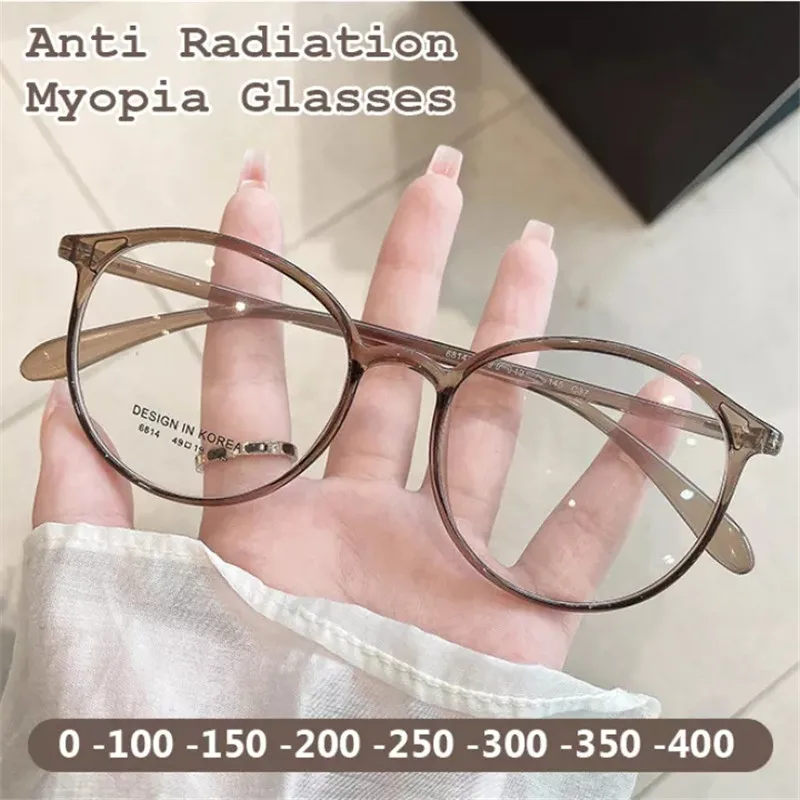 Anti Blue Light Reading Glasses Round Full Frame Myopia Glasses Women's Prescription Glasses Degrees 0 To -4.0
Anti Blue Light Reading Glasses Round Full Frame Myopia Glasses Women's Prescription Glasses Degrees 0 To -4.0