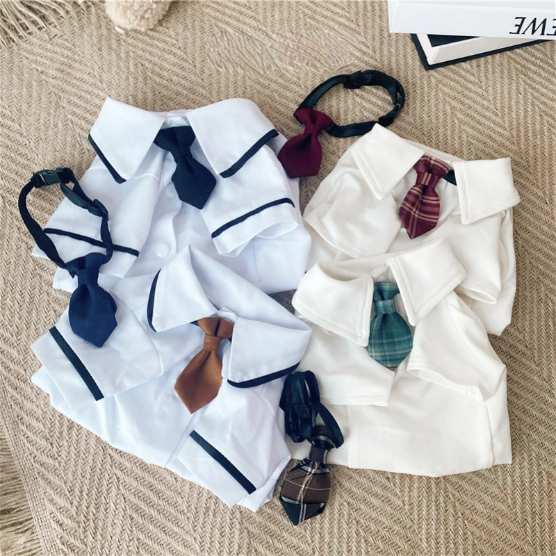 College Style Pet JK Shirt Bow Tie Cat Collar School Badge Brooch Cat Bichon Teddy Clothing Accessories Kitten Accessories
College Style Pet JK Shirt Bow Tie Cat Collar School Badge Brooch Cat Bichon Teddy Clothing Accessories Kitten Accessories