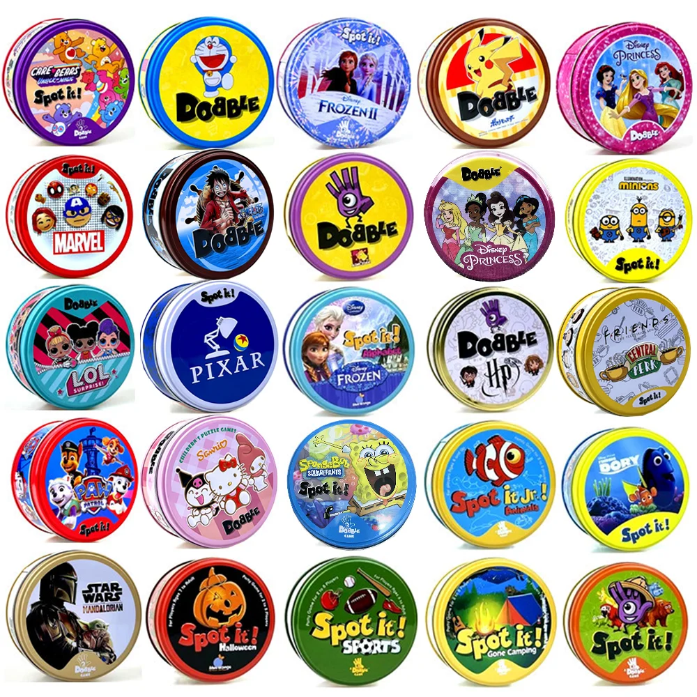 Spot It Cards Game Dobble Juego Pokemon Pikachu with Metal Box One Piece Doraemon Friends Party Jr Hip Board Game for Kids Gifts
Spot It Cards Game Dobble Juego Pokemon Pikachu with Metal Box One Piece Doraemon Friends Party Jr Hip Board Game for Kids Gifts