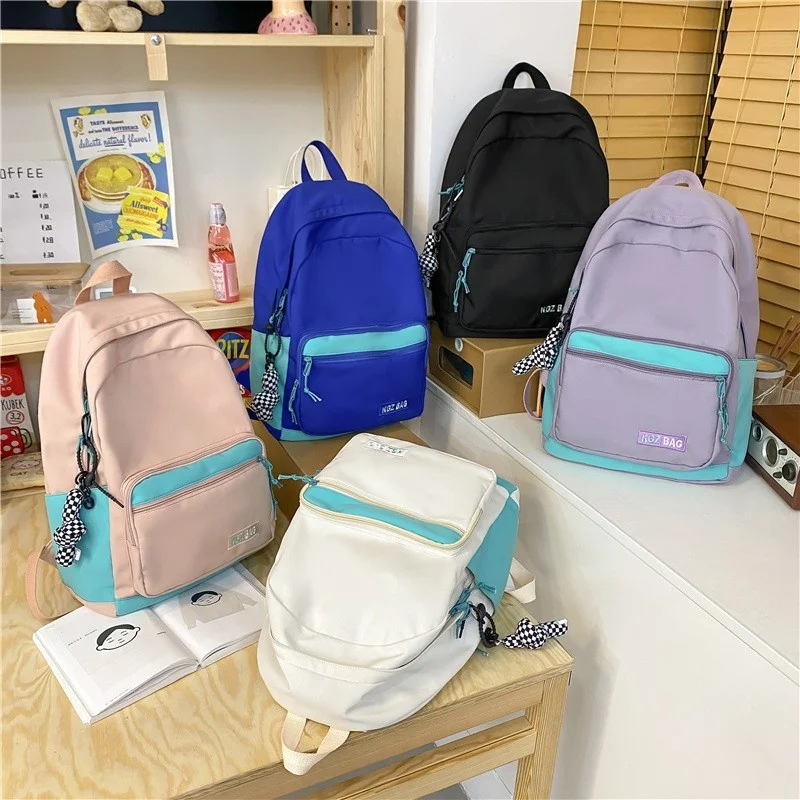 Fashion Women Backpack Contrast Color School Bag For Teenage Girls Large Capacity Travel Backbag Waterproof Student Bookbags
Fashion Women Backpack Contrast Color School Bag For Teenage Girls Large Capacity Travel Backbag Waterproof Student Bookbags