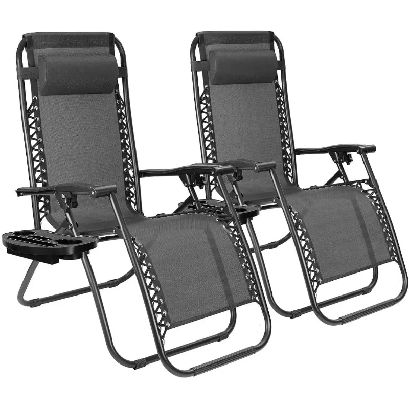 Zero Gravity Chairs Patio Chairs Lawn Lounge Chair Patio Set of 2 with Pillow and Cup Holder Patio Furniture for Poolside
Zero Gravity Chairs Patio Chairs Lawn Lounge Chair Patio Set of 2 with Pillow and Cup Holder Patio Furniture for Poolside