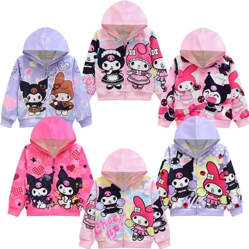 Sanrio Kuromi Kid Cotton Zip Hoodie Melody Cartoon Loose Tracksuit Cute Outdoor Spring Autumn Jacket Anime Unisex Coat Girl Gift
Sanrio Kuromi Kid Cotton Zip Hoodie Melody Cartoon Loose Tracksuit Cute Outdoor Spring Autumn Jacket Anime Unisex Coat Girl Gift