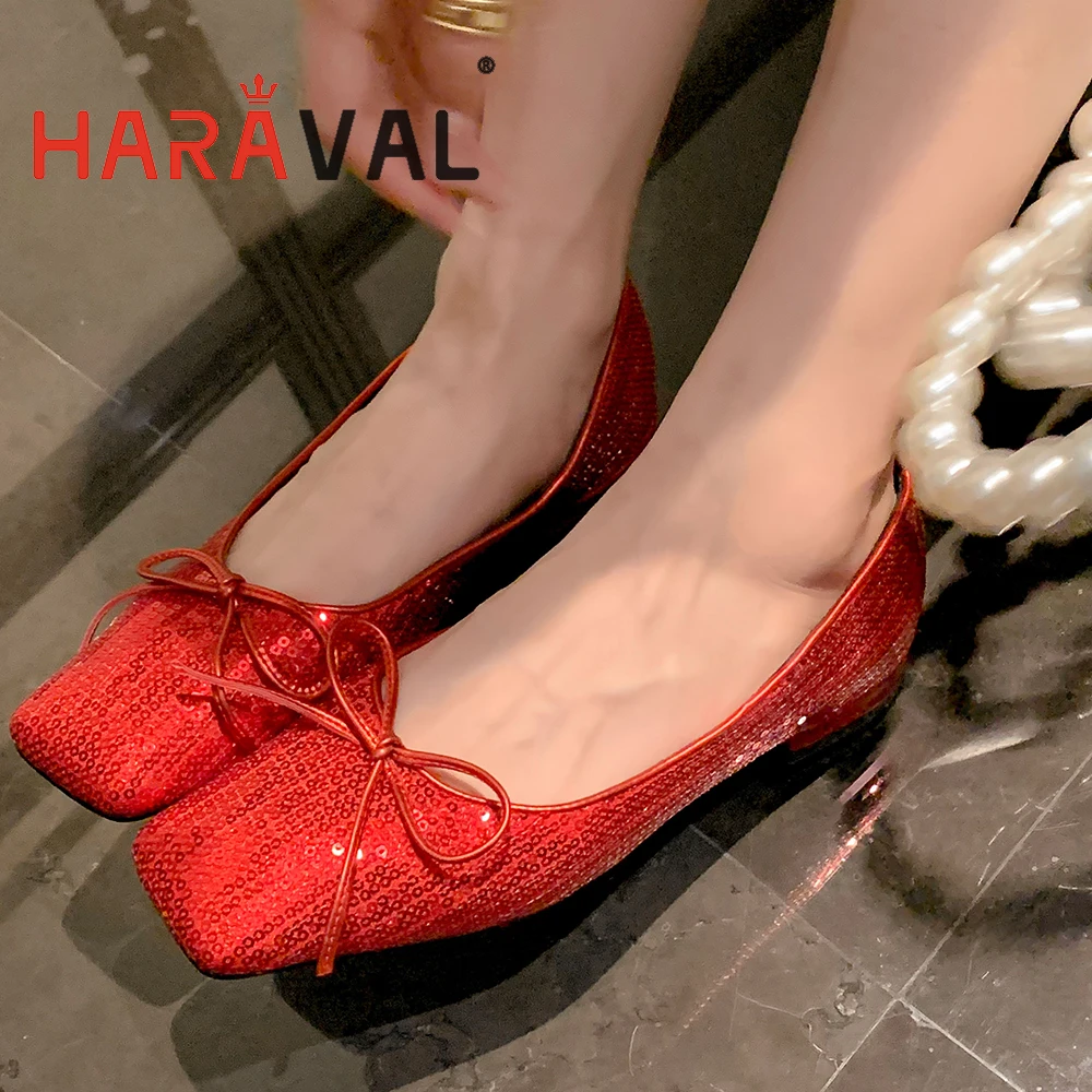 HARAVAL Women Wedding Pumps Flat Shoes Sequins Slip On Solid Lady Casual Shoes Squared Toe Mary Jane Sweety Softy Footwear
HARAVAL Women Wedding Pumps Flat Shoes Sequins Slip On Solid Lady Casual Shoes Squared Toe Mary Jane Sweety Softy Footwear