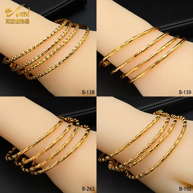 ANIID 4PCS/Lot Dubai Bangles Women Charm African Bracelets Ethiopian Copper Bangles Nigerian Bridal Wedding Party Jewelry Gifts
ANIID 4PCS/Lot Dubai Bangles Women Charm African Bracelets Ethiopian Copper Bangles Nigerian Bridal Wedding Party Jewelry Gifts