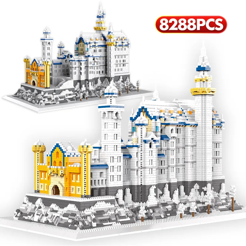 8288pcs Diamond Snowing Swan Castle Architecture Building Blocks Micro Bricks Sets Educational Toys for Children Christmas Gifts
8288pcs Diamond Snowing Swan Castle Architecture Building Blocks Micro Bricks Sets Educational Toys for Children Christmas Gifts