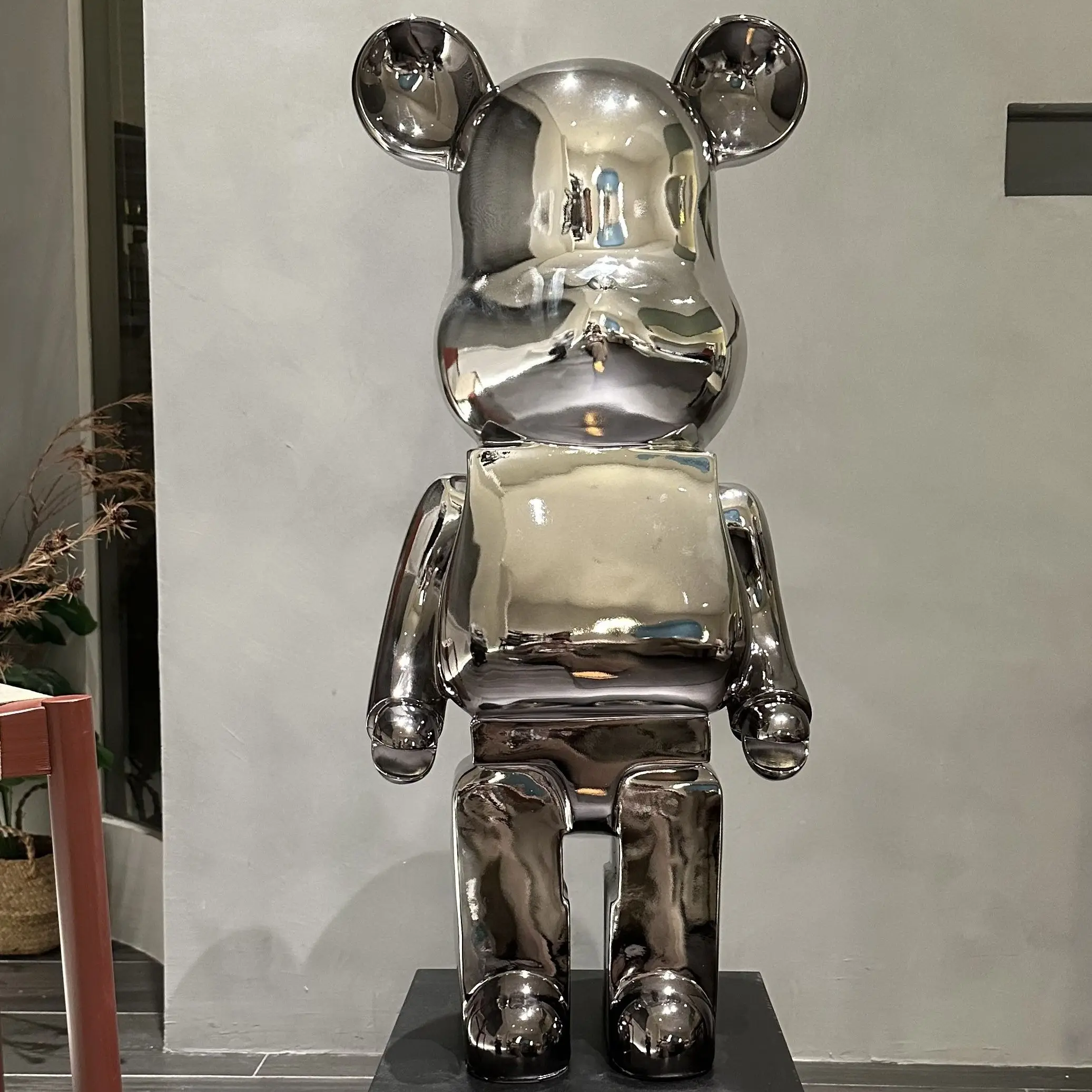 Градиентная фигурка медведя, покрытие жестокого медведя 50/80 см, статуи, большая зеркальная скульптура, креативное роскошное украшение для гостиной, орнамент
Градиентная фигурка медведя, покрытие жестокого медведя 50/80 см, статуи, большая зеркальная скульптура, креативное роскошное украшение для гостиной, орнамент