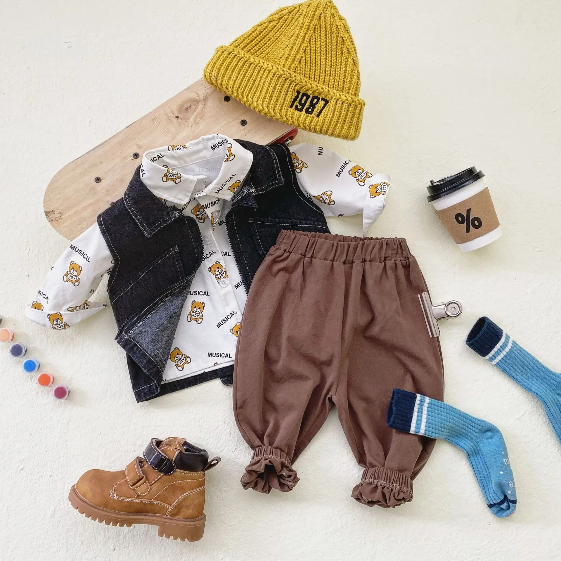 Toddler Boy Outfits Baby Denim Vest+Long Sleeve Shirts Tops+Pants Clothing Sets Fashion Newborn Infant Suit Children's Clothes
Toddler Boy Outfits Baby Denim Vest+Long Sleeve Shirts Tops+Pants Clothing Sets Fashion Newborn Infant Suit Children's Clothes