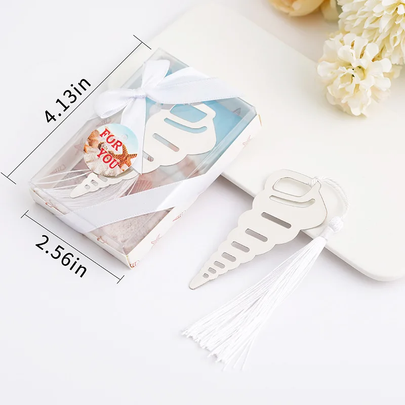 Ocean Conch Shape Bookmark Alloy Wedding Favors for Guests School Graduation Ceremony Bookmarks Gifts Souvenirs Engagement
Ocean Conch Shape Bookmark Alloy Wedding Favors for Guests School Graduation Ceremony Bookmarks Gifts Souvenirs Engagement