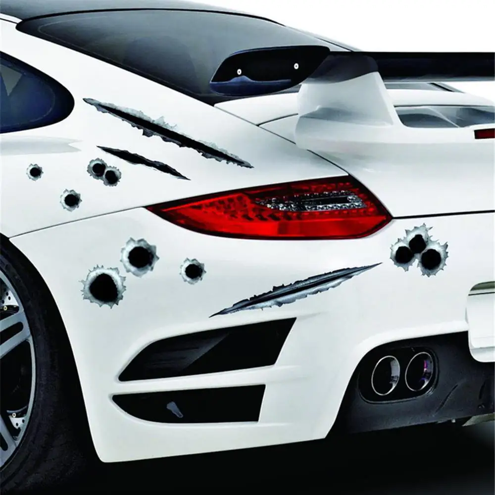 1 шт., Автомобильные Боковые 3D наклейки с отверстием для пули, забавные наклейки, Автомобильные украшения для мотоцикла, наклейки, Стайлинг автомобиля, автомобильные аксессуары
1 шт., Автомобильные Боковые 3D наклейки с отверстием для пули, забавные наклейки, Автомобильные украшения для мотоцикла, наклейки, Стайлинг автомобиля, автомобильные аксессуары