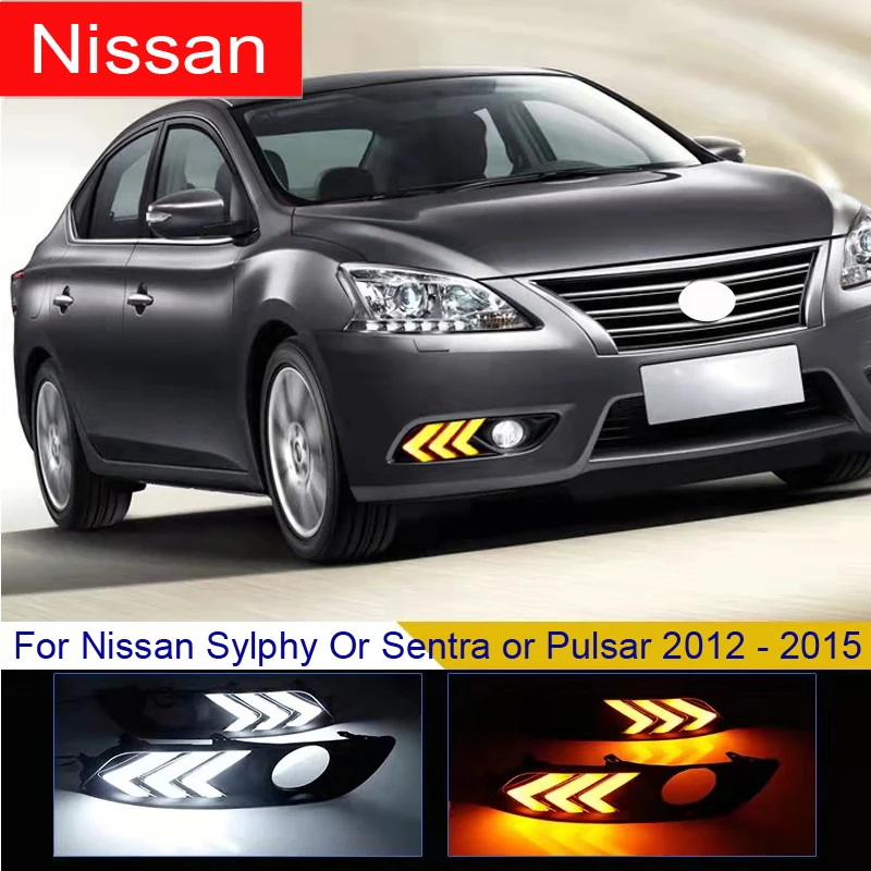 2PCS for Nissan Sylphy or Sentra or Pulsar 2012 - 2015 Retrofit Mustang LED Daytime Running Lights with Yellow Front Fog Lights
2PCS for Nissan Sylphy or Sentra or Pulsar 2012 - 2015 Retrofit Mustang LED Daytime Running Lights with Yellow Front Fog Lights